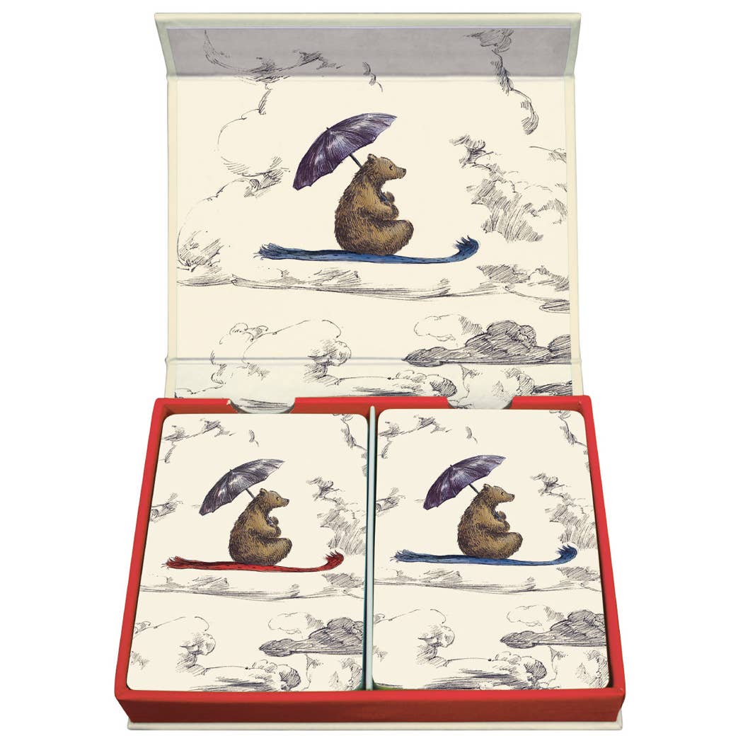 Flying Bear Luxury Double Playing Card Set