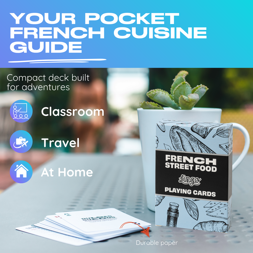 French Street Food Playing Cards