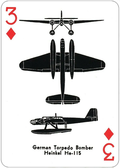 Airplane Spotter Playing Cards – WWII Aircraft Identification Deck