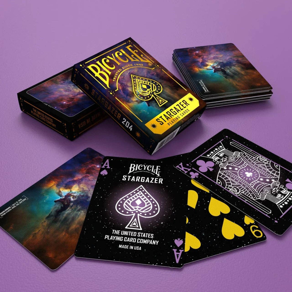 Bicycle Stargazer 204 Playing Cards – Lagoon Nebula Space Deck