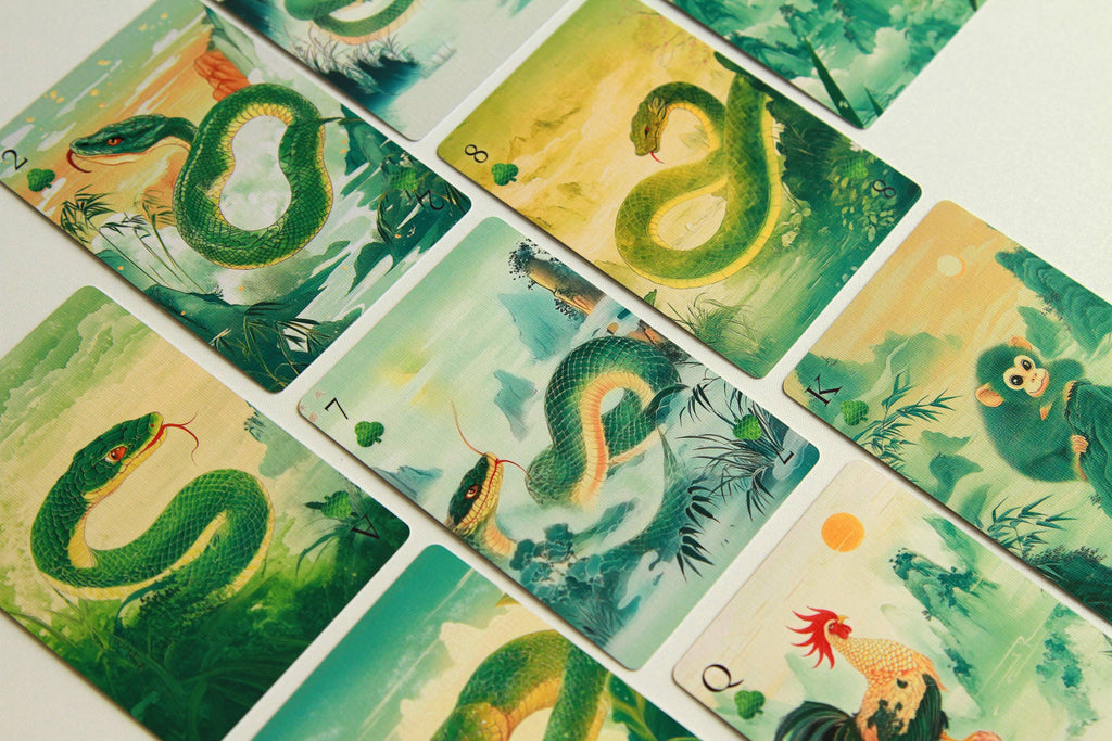 Zodiac Charms Snake Playing Cards – 2025 Year of the Snake