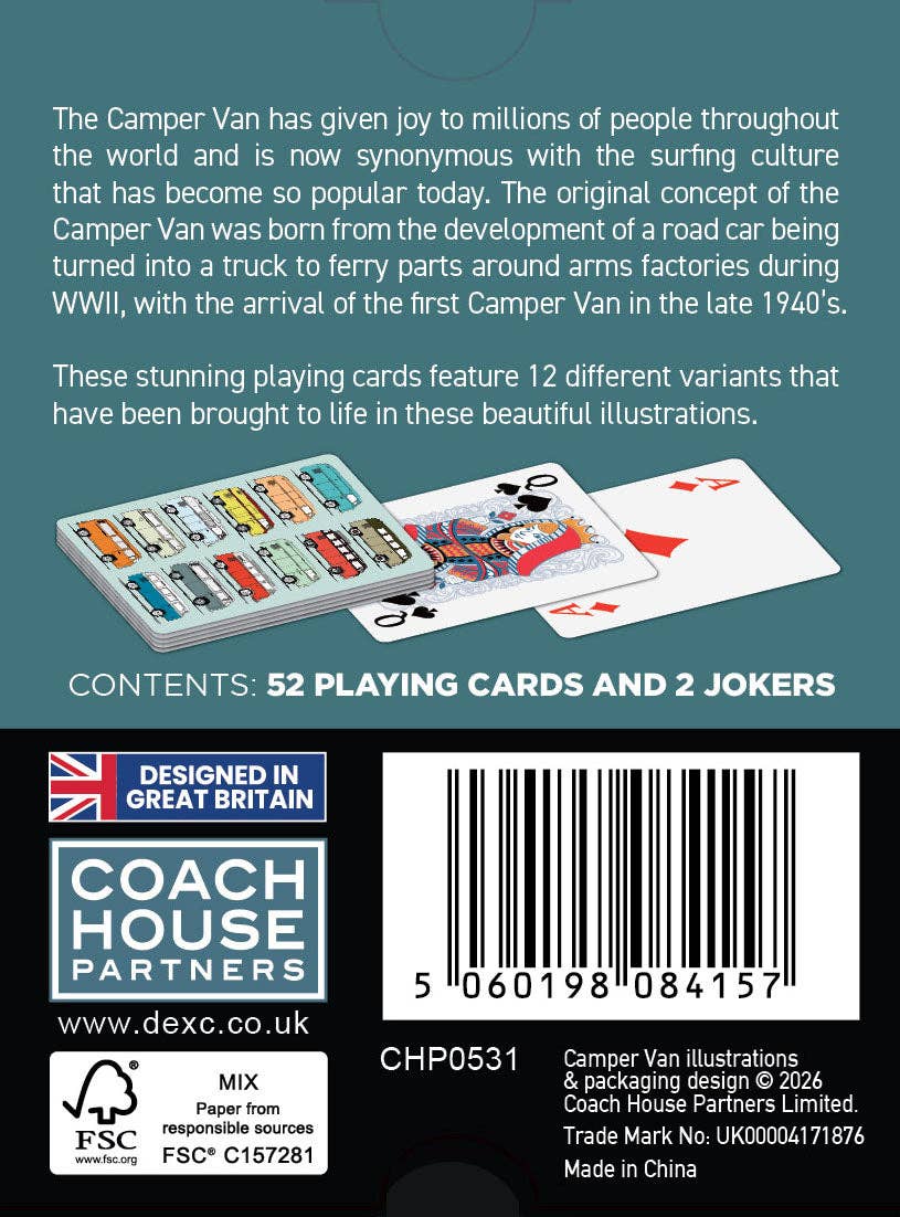 Camper Van Playing Cards by Coach House