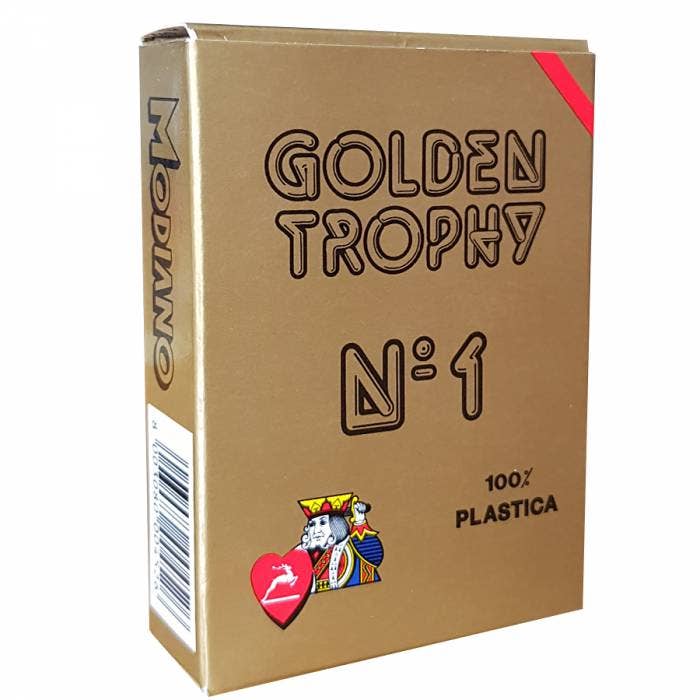 Modiano Golden Trophy Playing Cards – Red