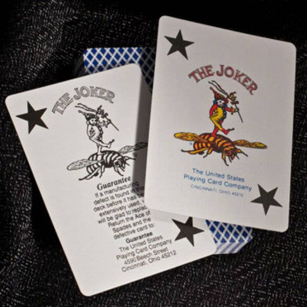 Bee Jumbo Poker Cards (Blue)
