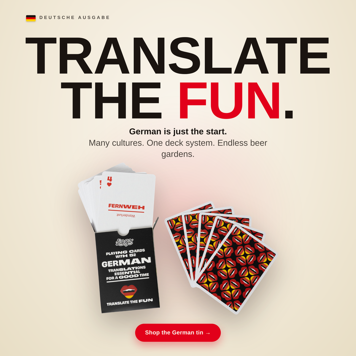 Lingo German Travel in Wayfarer Tin