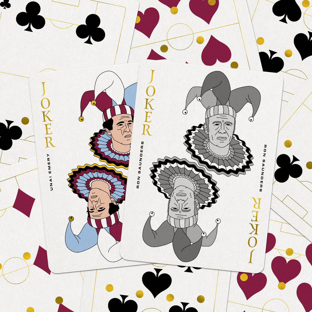 Aston Villa Playing Cards – Football Legends Gold Foil Deck by Boot & Ball