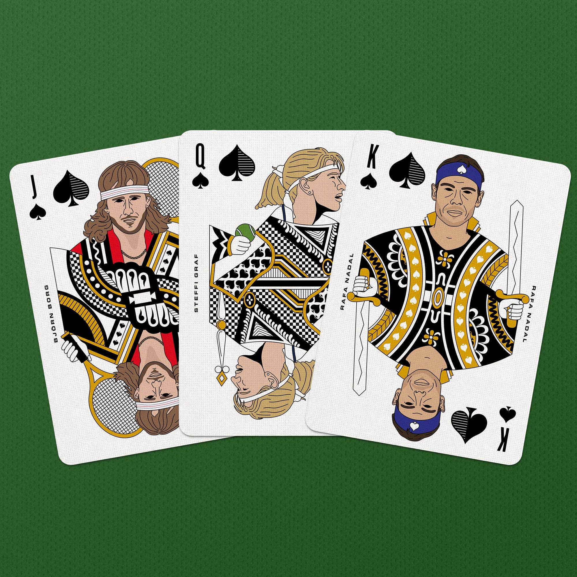 Tennis Playing Cards by Boot & Ball – Sporting Legends Deck