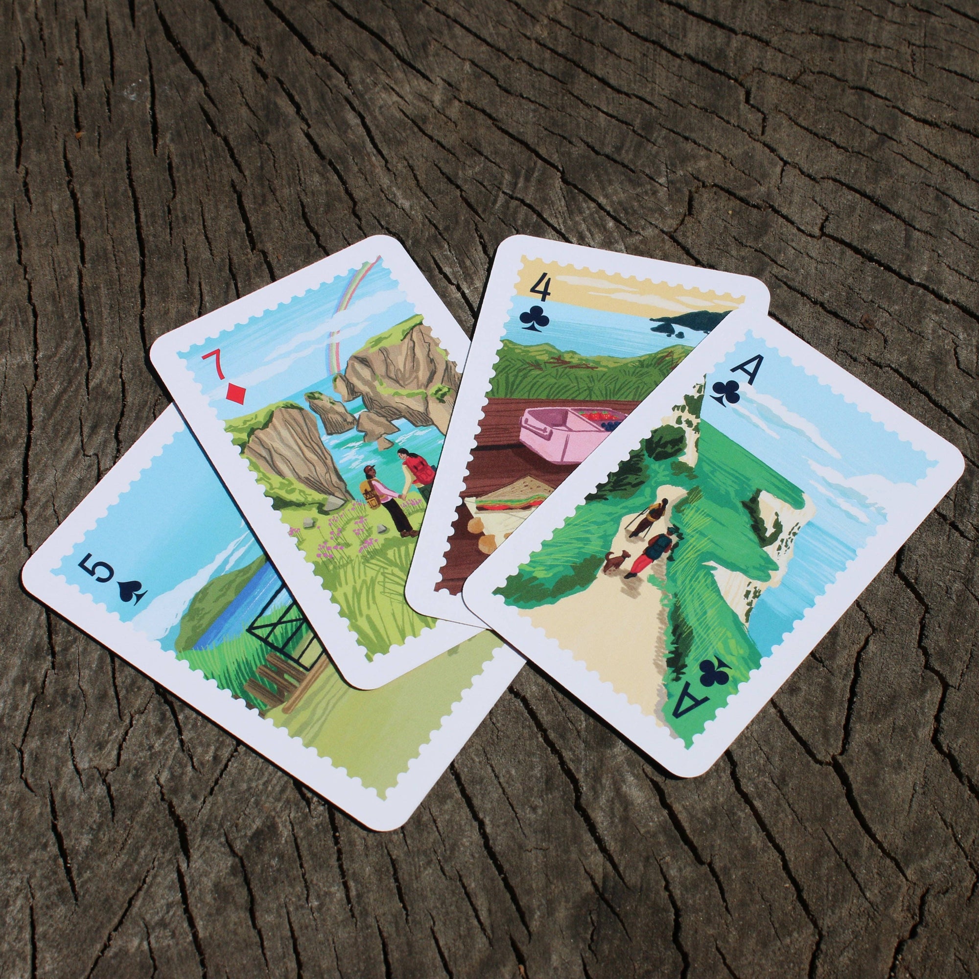 Take a Hike Illustrated Playing Cards by Studio Giv