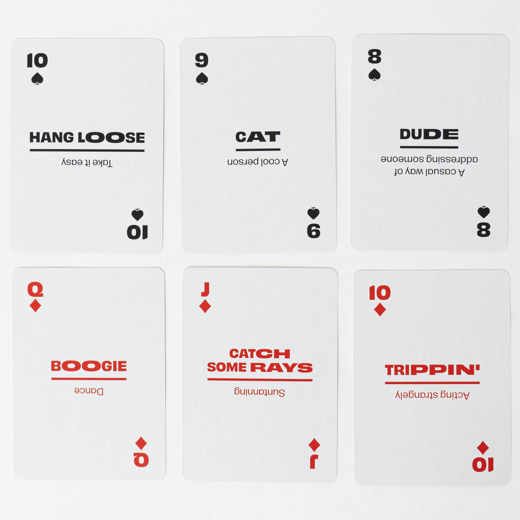 Sixties Lingo Playing Cards