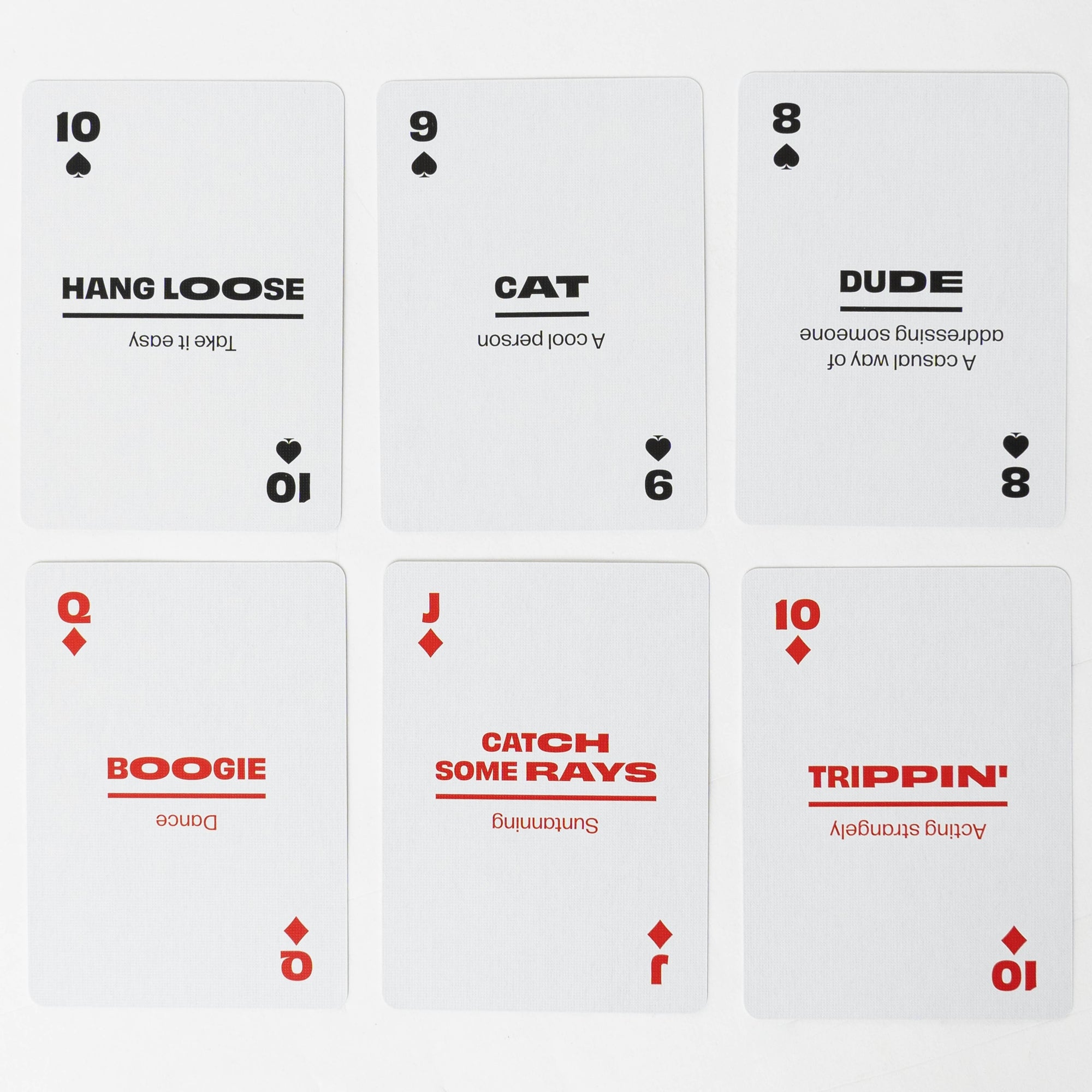 Sixties Lingo Playing Cards