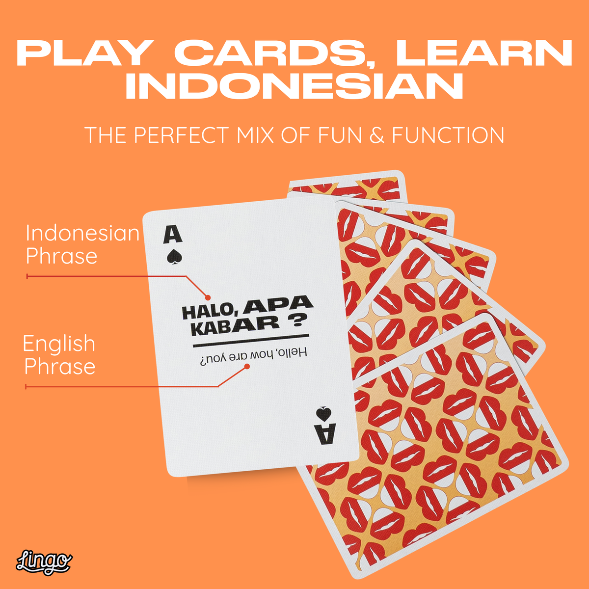 Lingo Indonesian Playing Cards – Learn Bahasa Indonesia
