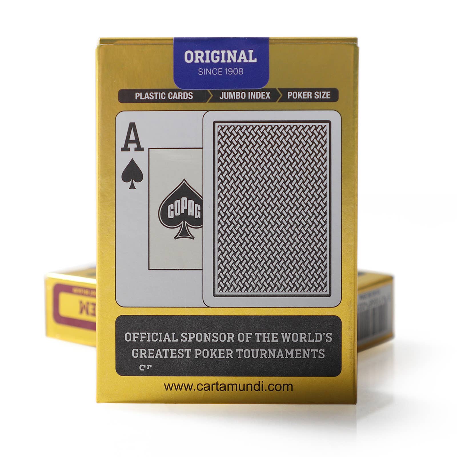 Copag Texas Holdem Poker Cards (Black) -100% PVC plastic. Completely washable