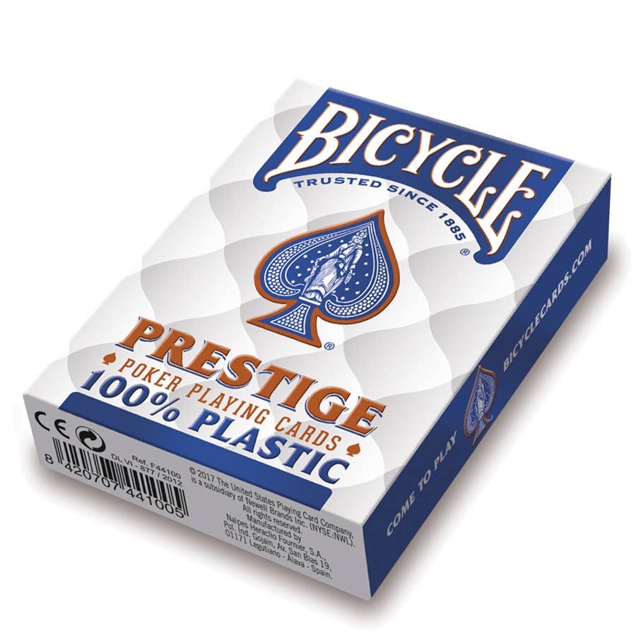 Bicycle Prestige Jumbo Index Blue Playing Cards – 100% Plastic