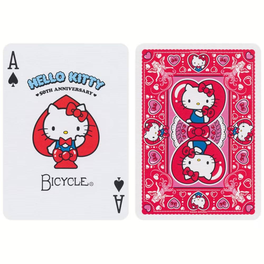Bicycle Hello Kitty Playing Cards – 50th Anniversary Edition