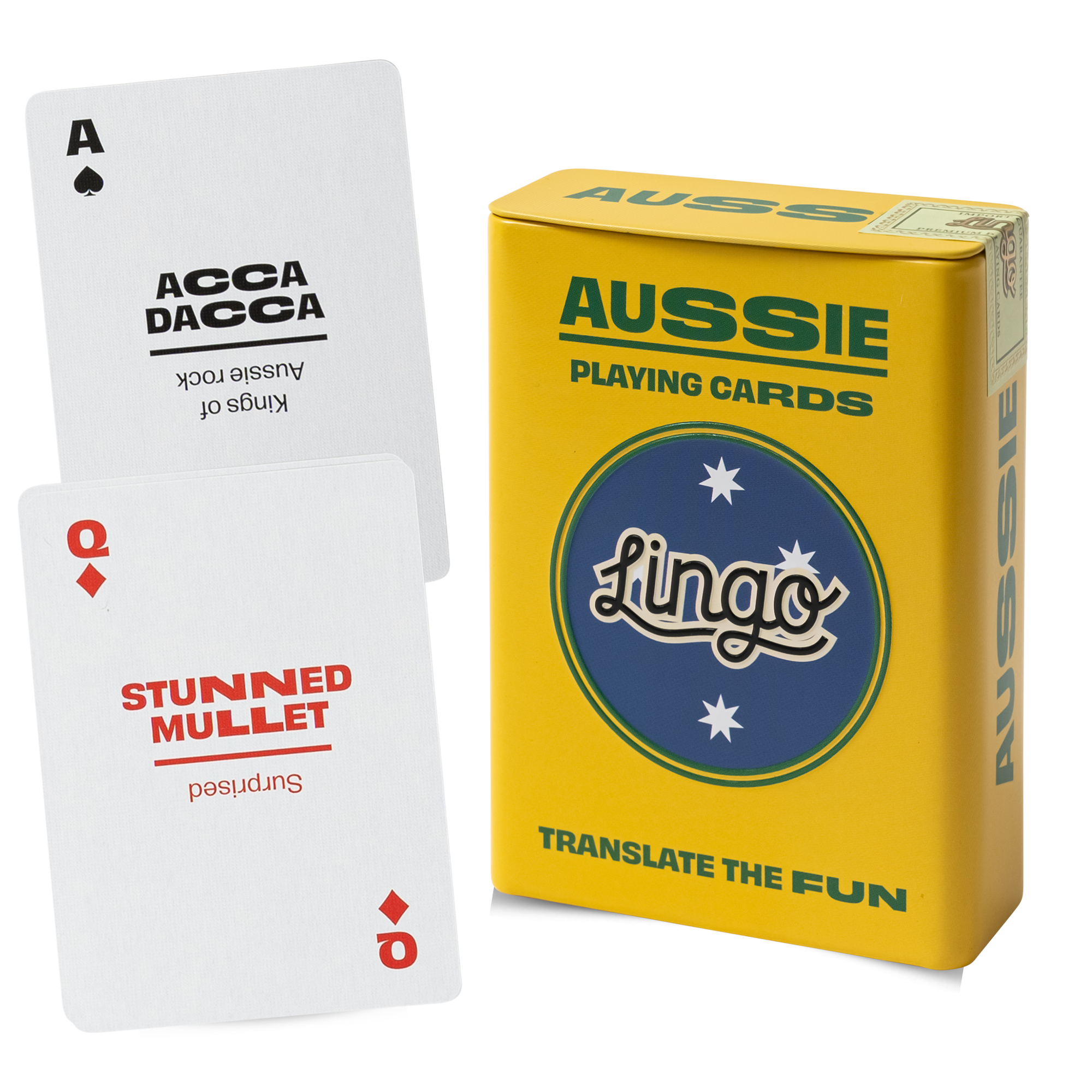 Aussie Slang Travel Playing Cards in Tin Travel Case