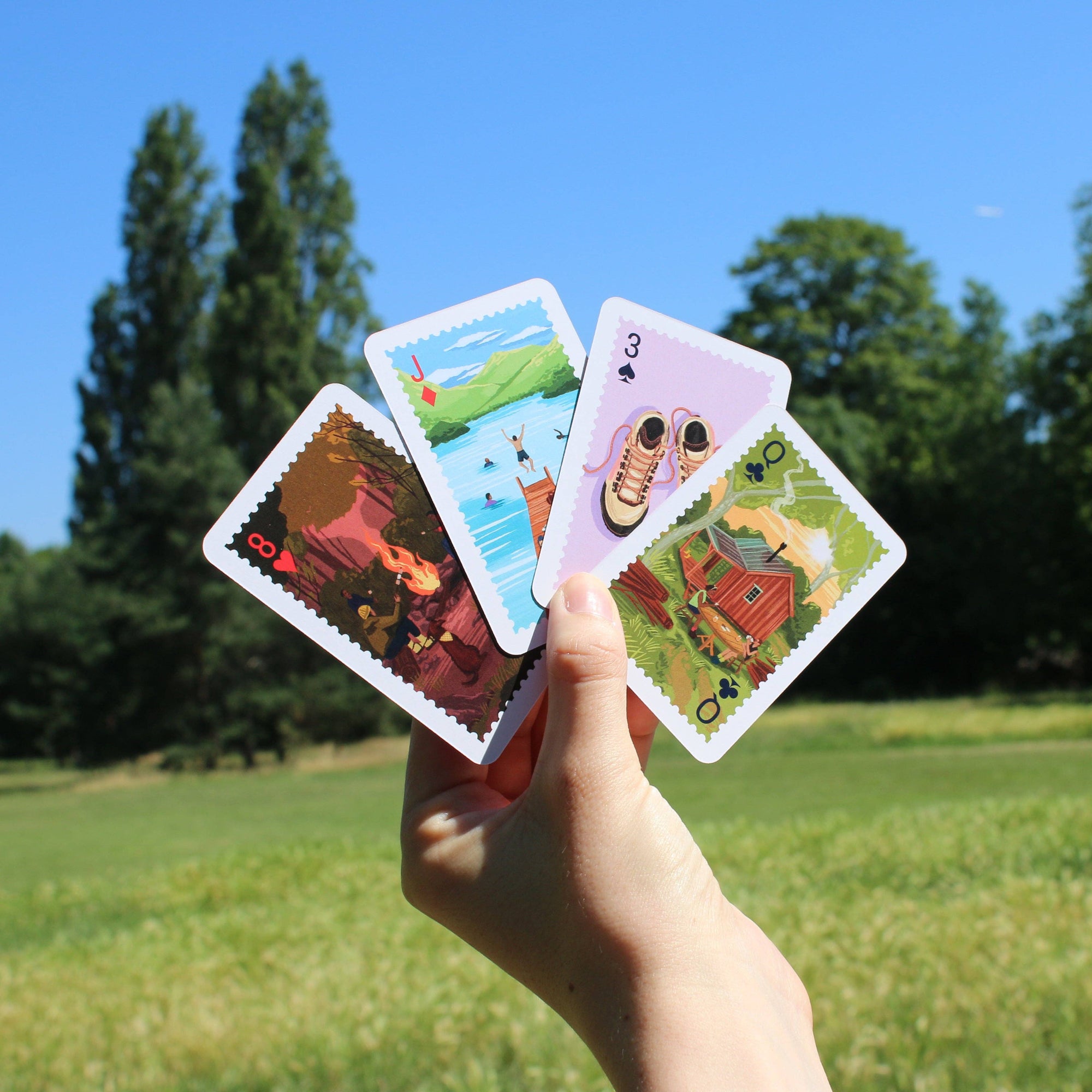 Take a Hike Illustrated Playing Cards by Studio Giv