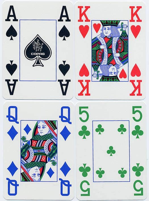 Copag 4 Colour Poker Cards (Red)