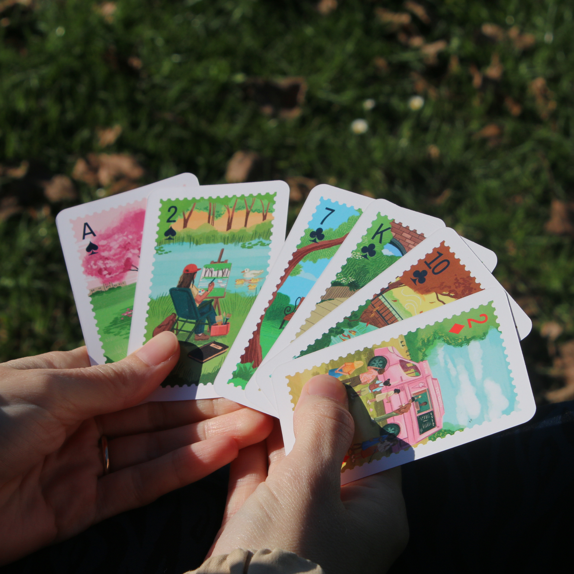 Parks of London Illustrated Playing Cards by Studio Giv