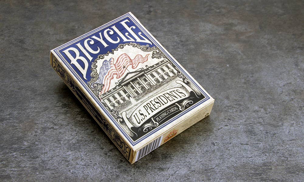 Bicycle US Presidents Playing Cards (Democratic Blue)