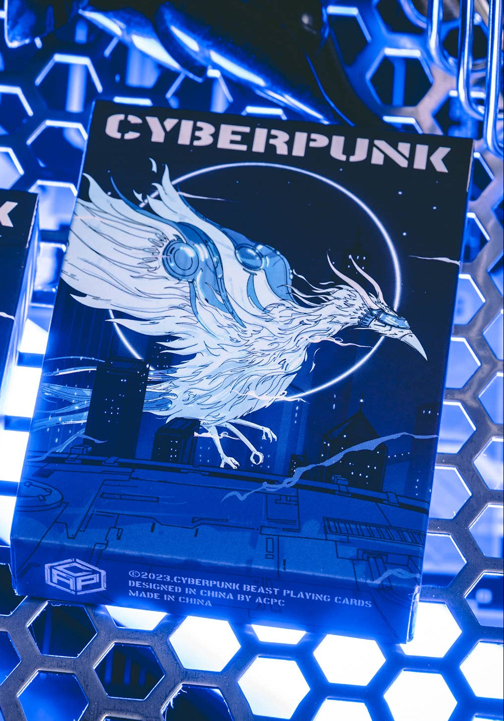 Cyberpunk Mythos Playing Cards: SANZU Blue