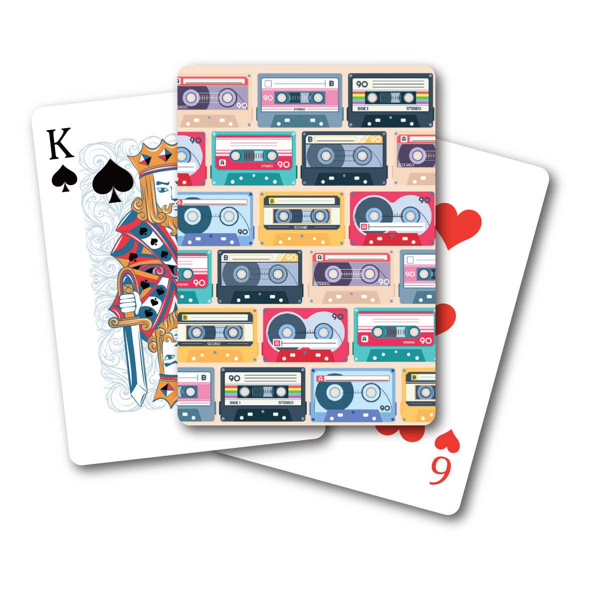 Cassette Tapes Playing Cards by Coach House