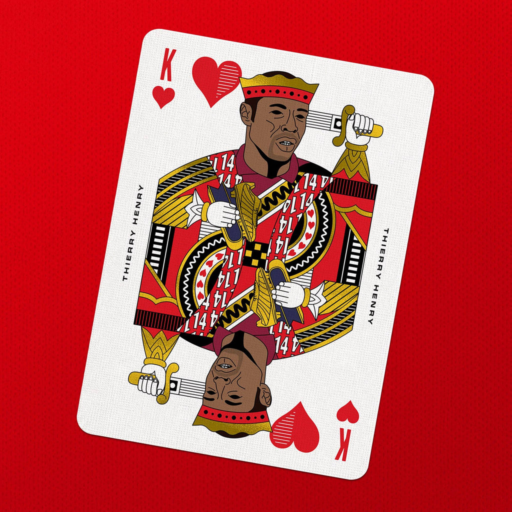 AFC Playing Cards – Arsenal Football Legends Gold Foil Deck by Boot & Ball