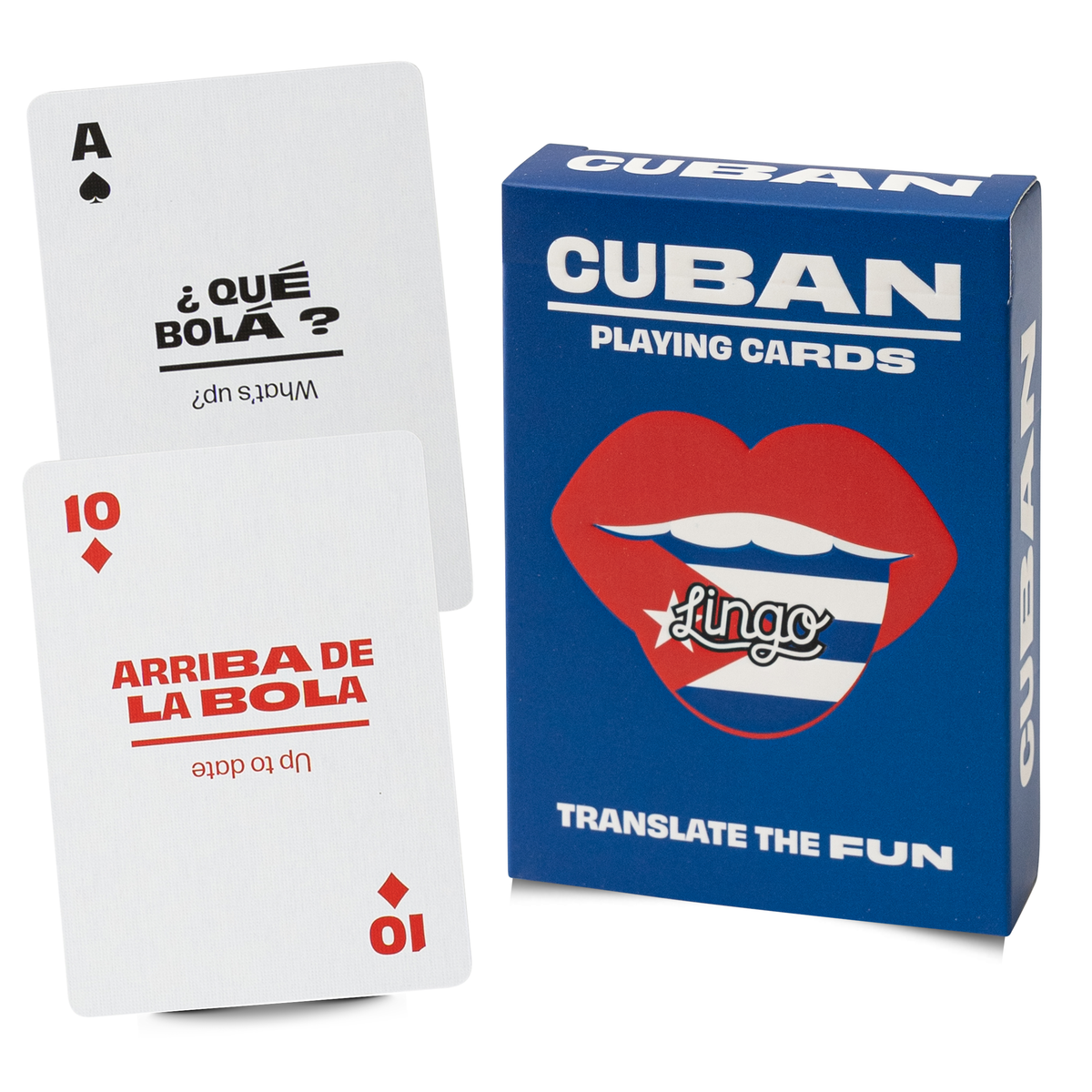 Lingo Cuban Playing Cards – Learn Cuban Spanish 52 Slang Phrases