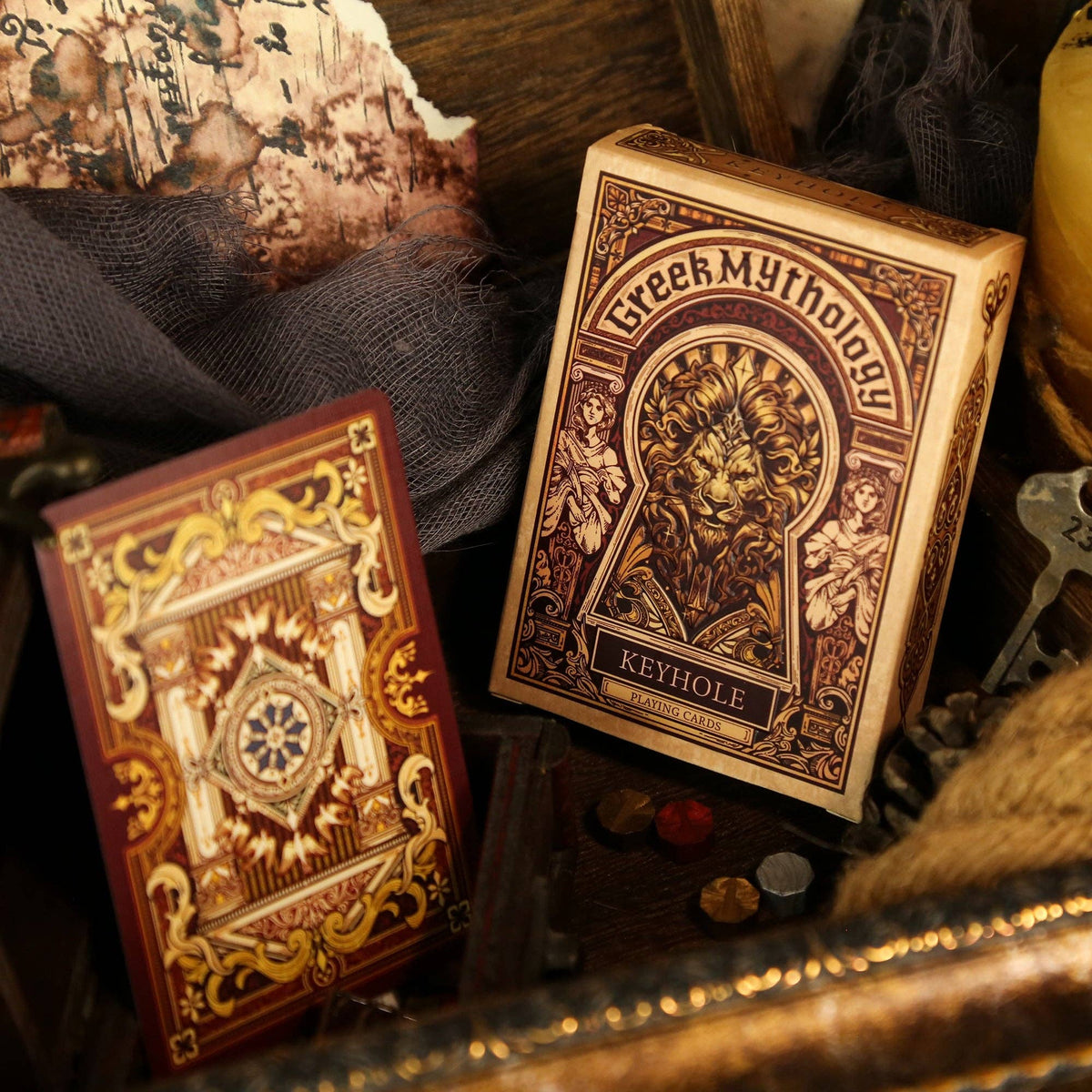 Greek Mythology Playing Cards - Silver Key Society - Keyhole Collection