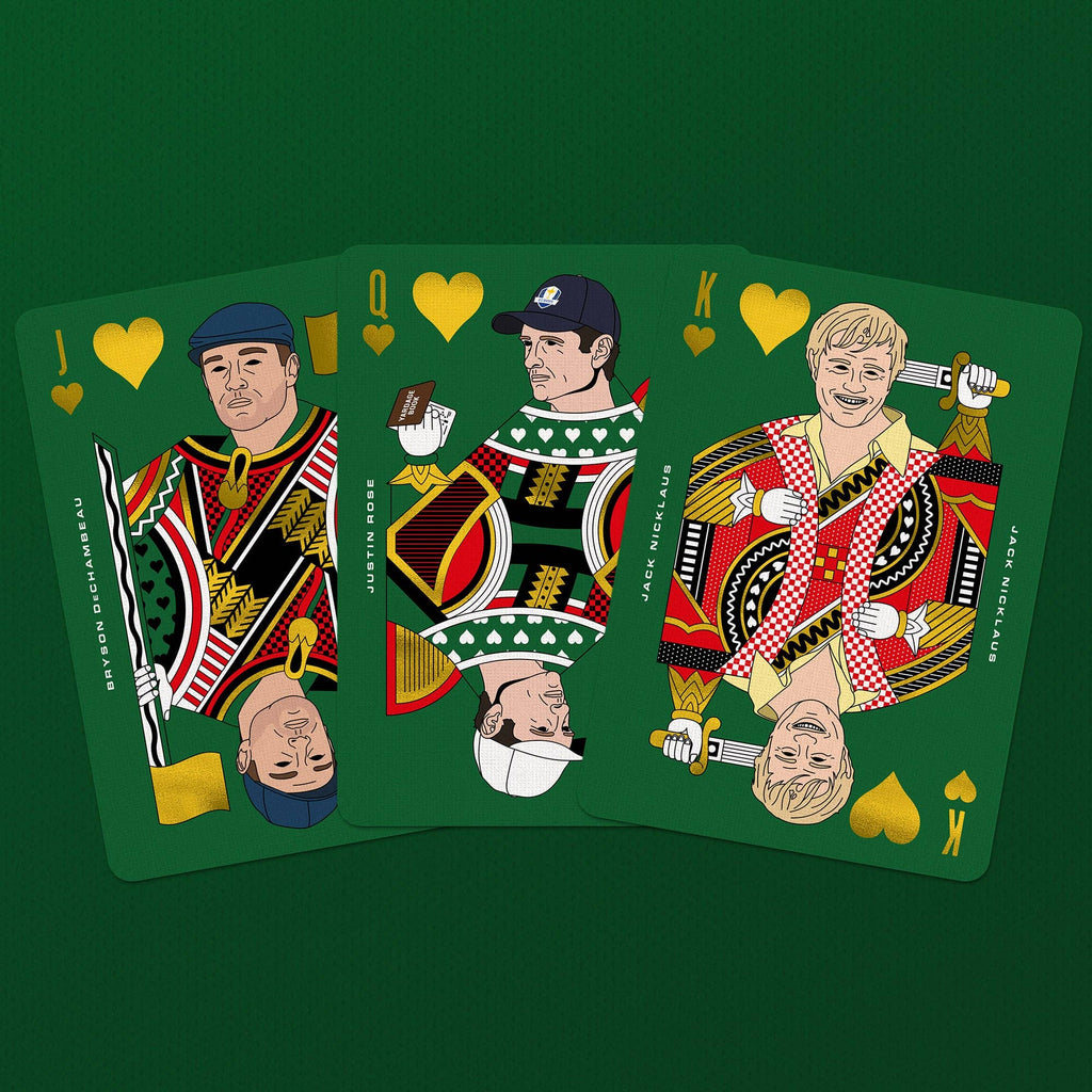 Golf Playing Cards – Gold Foil Edition by Boot & Ball