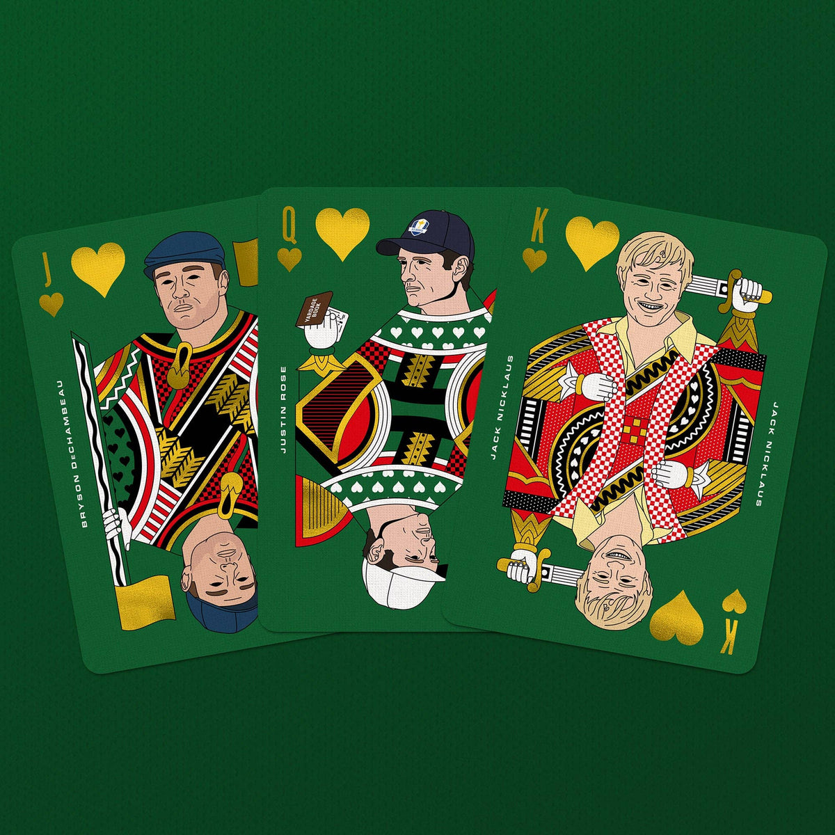 Golf Playing Cards – Gold Foil Edition by Boot & Ball