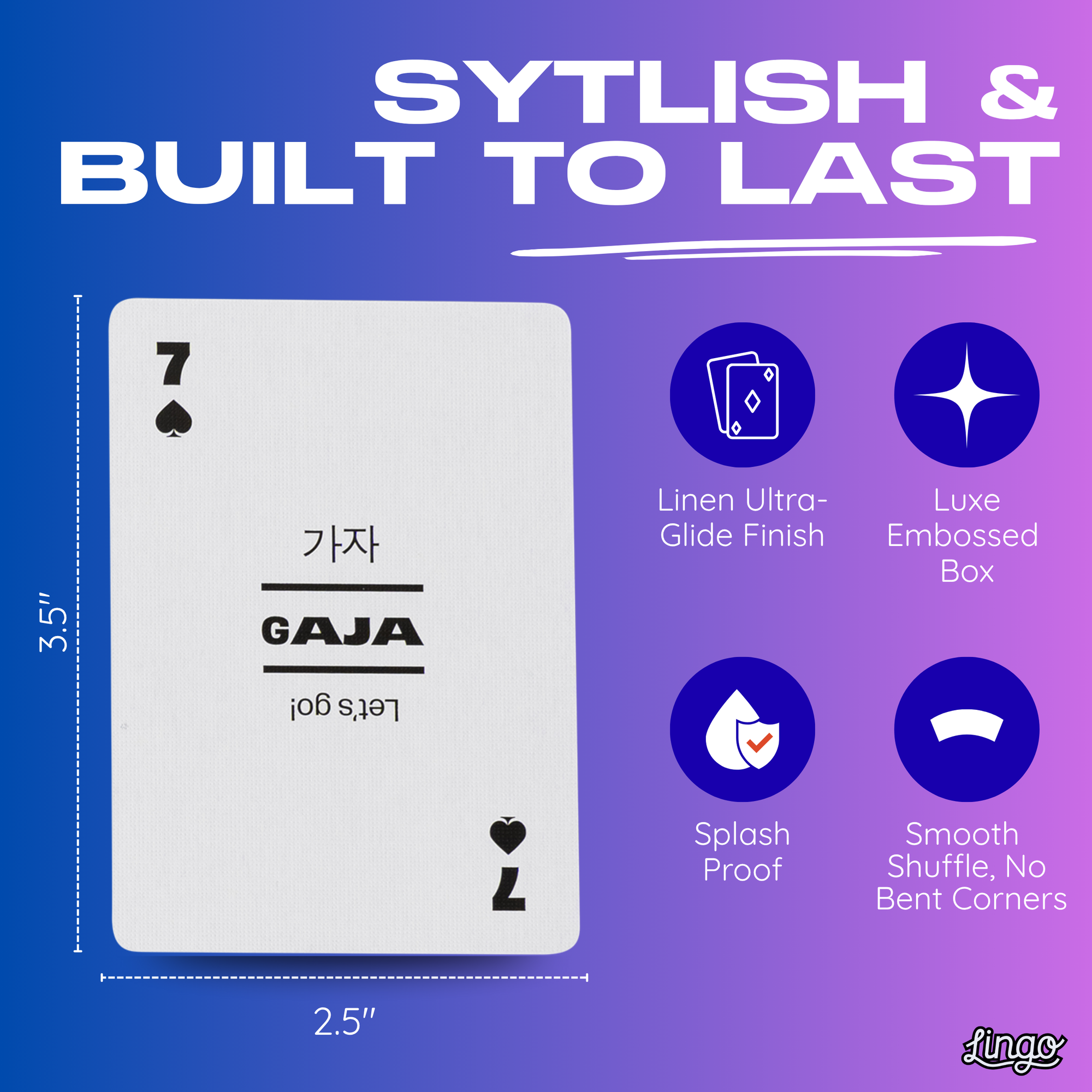 Korean Lingo Playing Cards