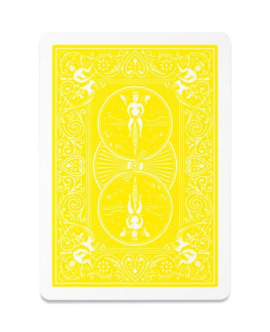 Bicycle Rider Back Yellow Playing Cards