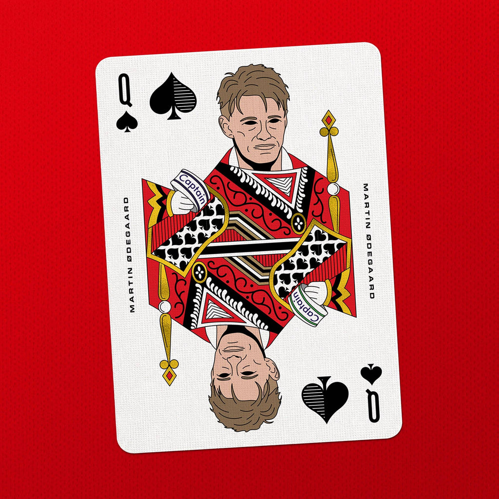AFC Playing Cards – Arsenal Football Legends Gold Foil Deck by Boot & Ball