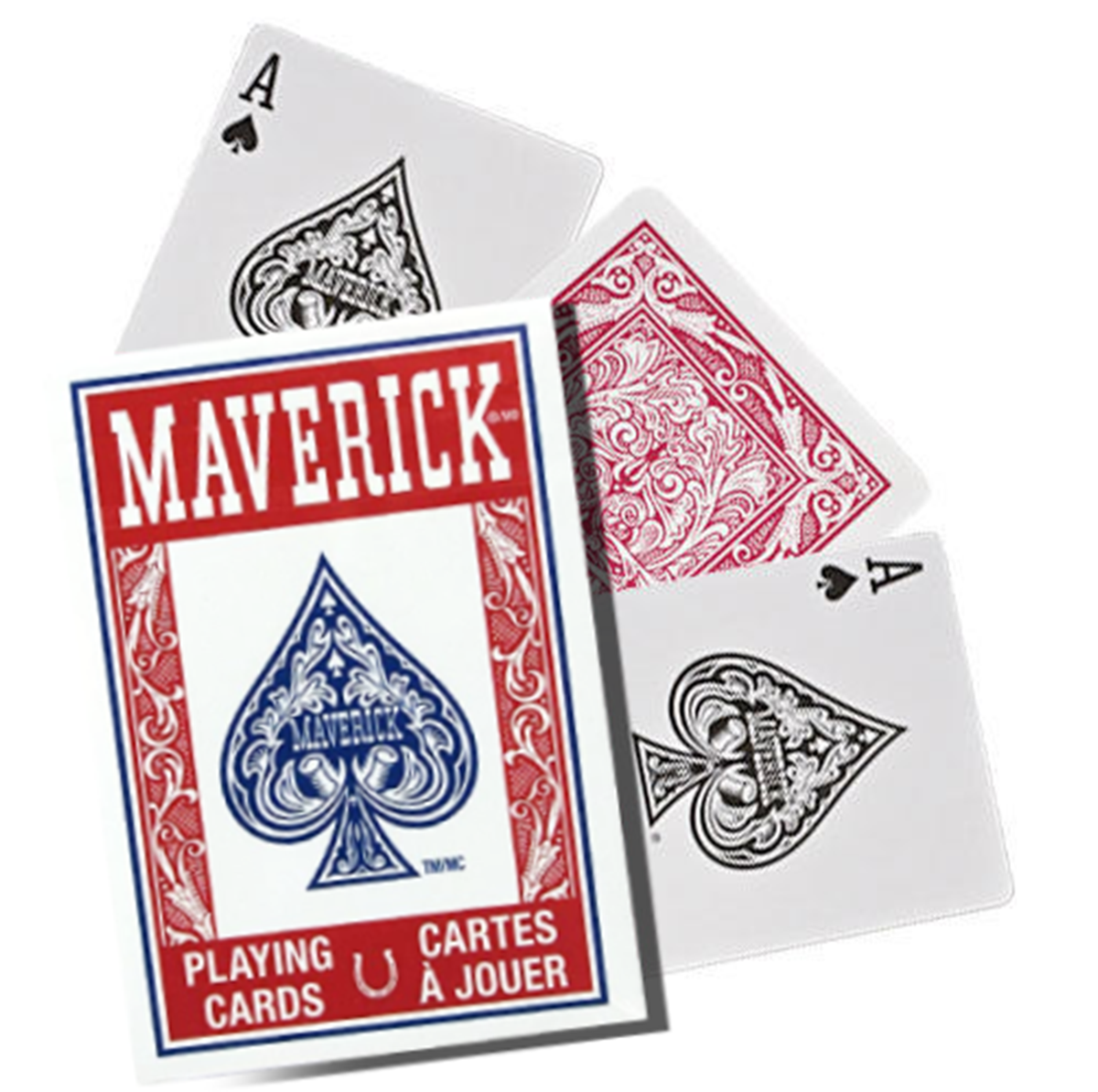 Maverick Standard Index Playing Cards – Red