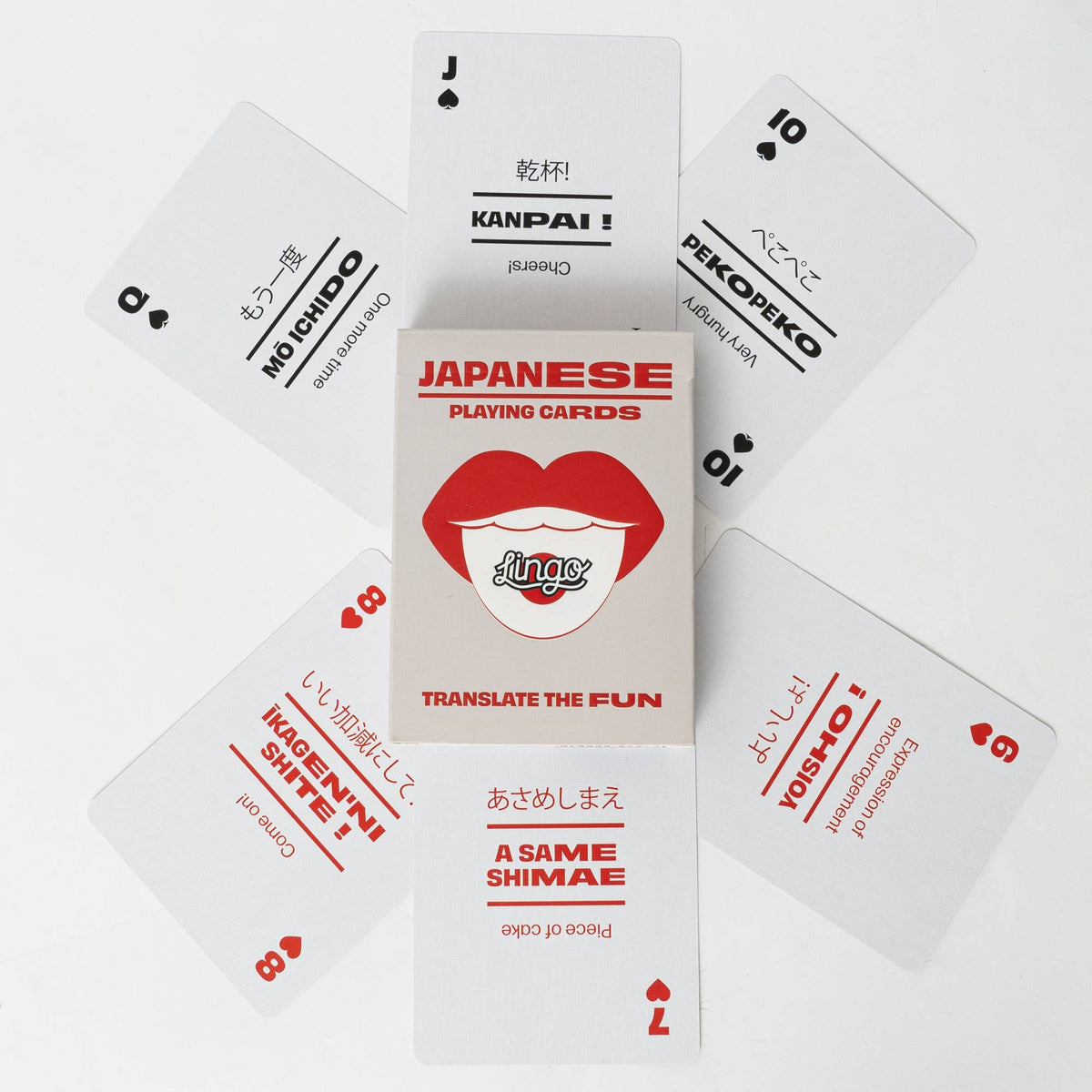 Lingo Japanese Playing Cards – Learn Japanese 52 Phrase Deck