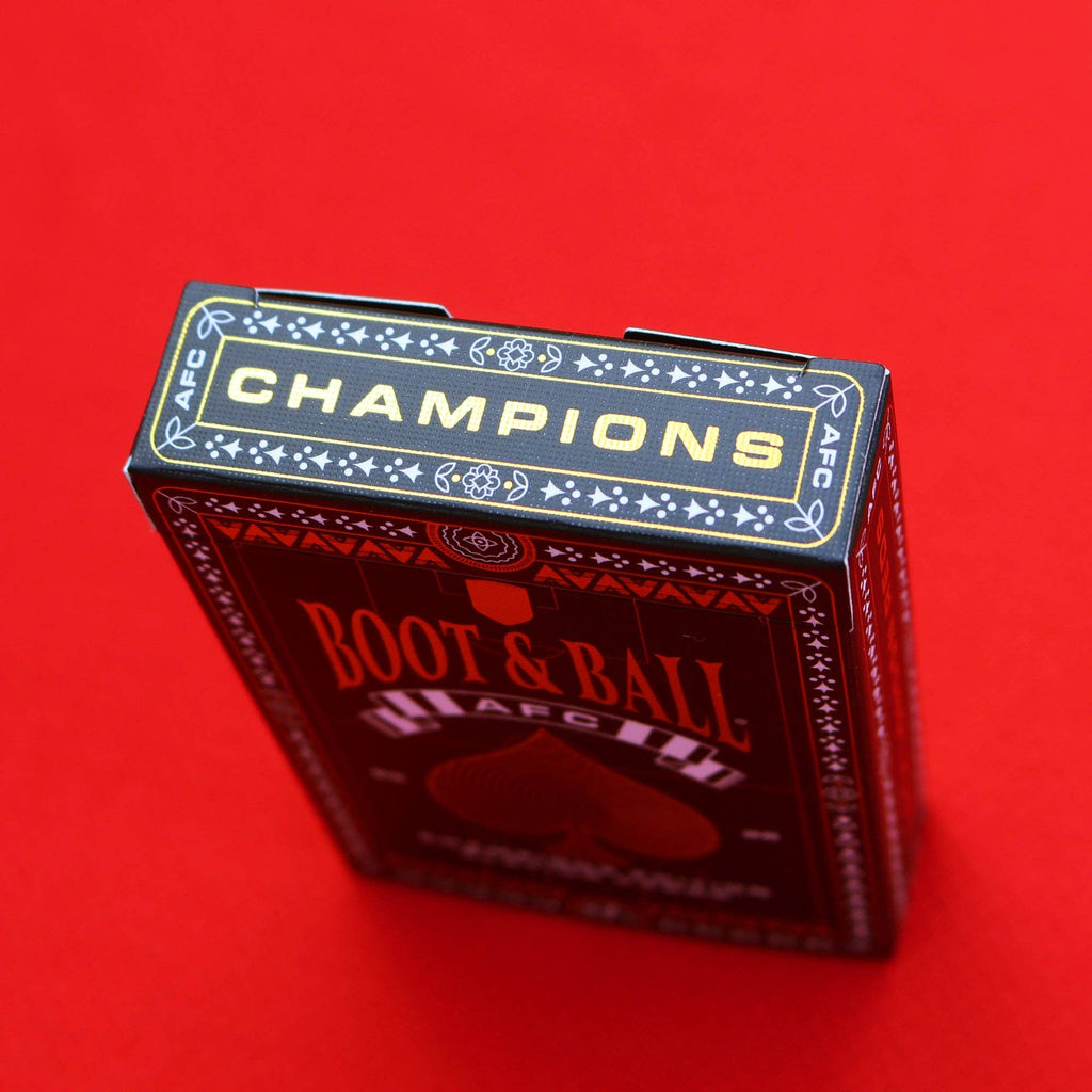 AFC Champions Playing Cards Arsenal 25/26 Limited Edition Boot & Ball