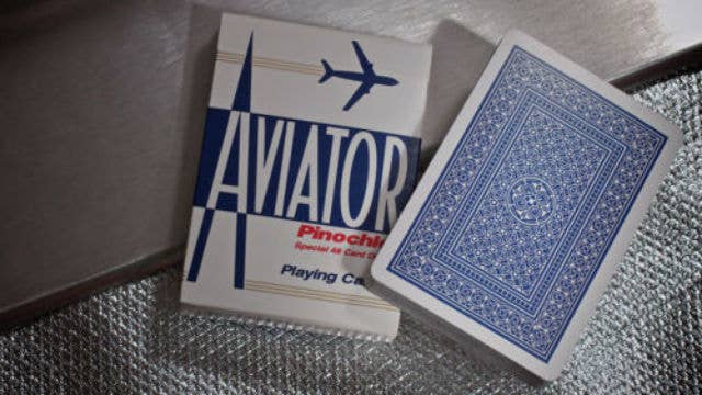 Aviator Pinochle Blue Playing Cards – Standard Index