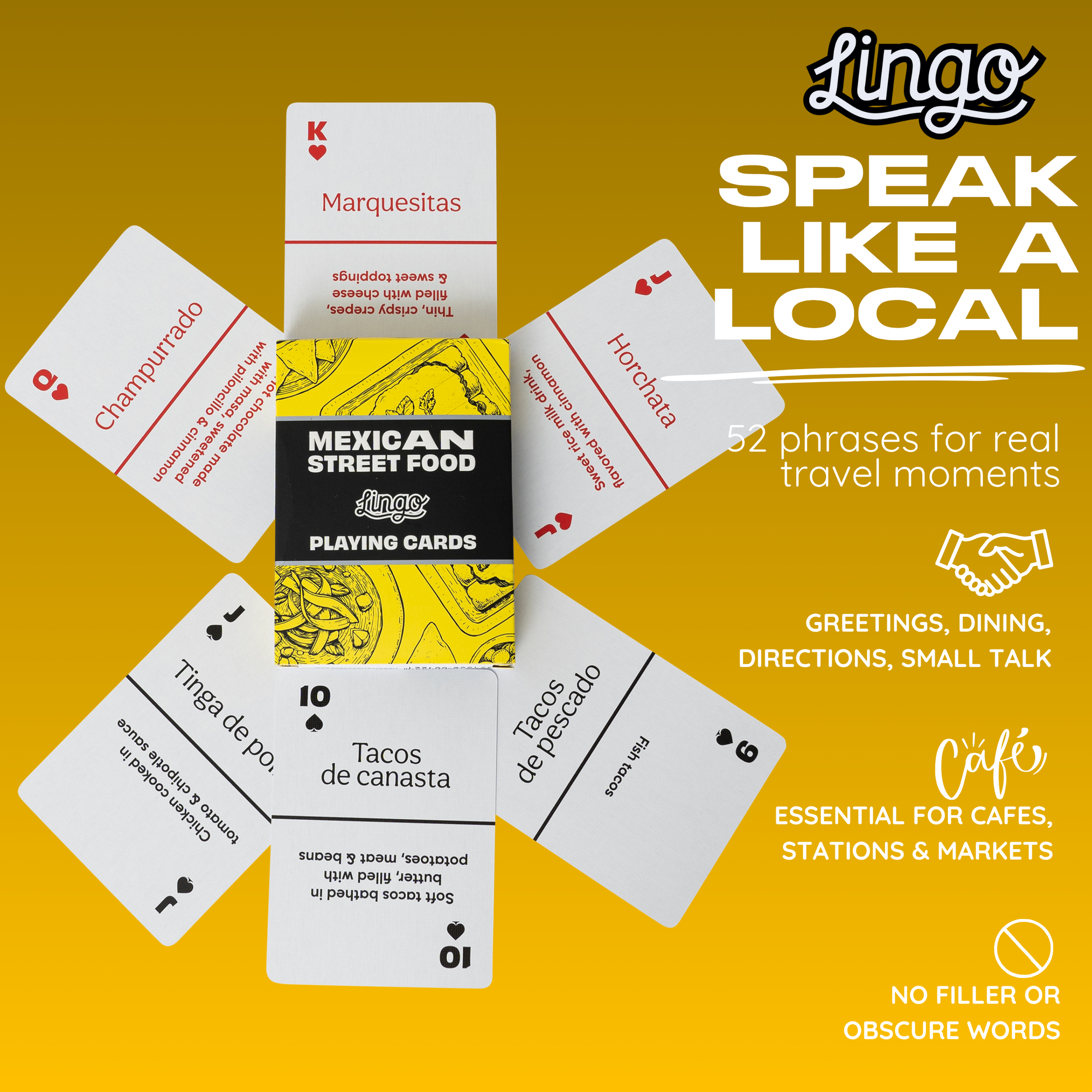 Mexican Street Food Playing Cards