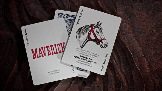 Maverick Standard Index Playing Cards (Blue)