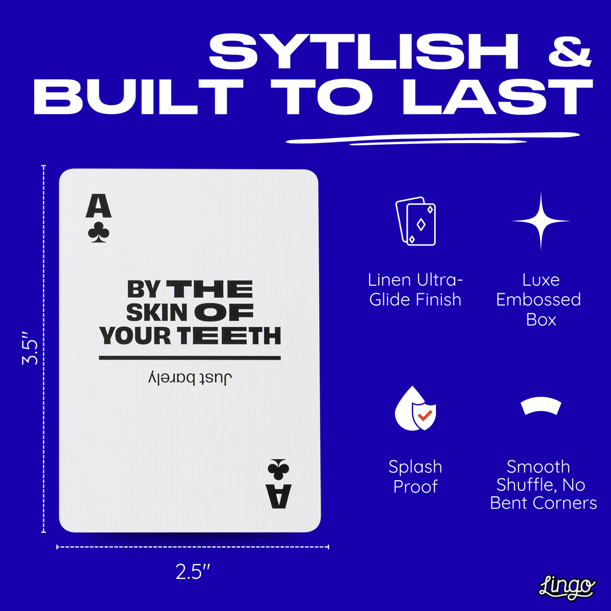 Lingo American Slang Playing Cards – 52 American Phrases