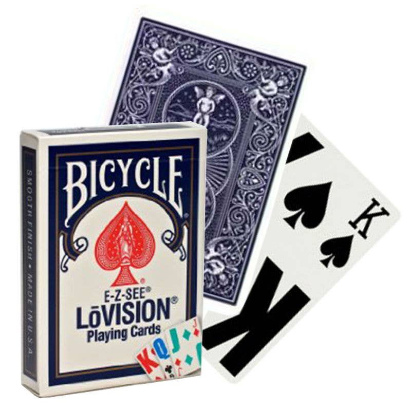 Bicycle E-Z-See Lovision Cards (Blue)