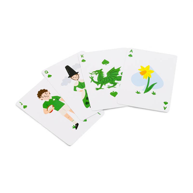 Welsh Dragon Wales (Cymru) Standard Playing Cards – Puckator