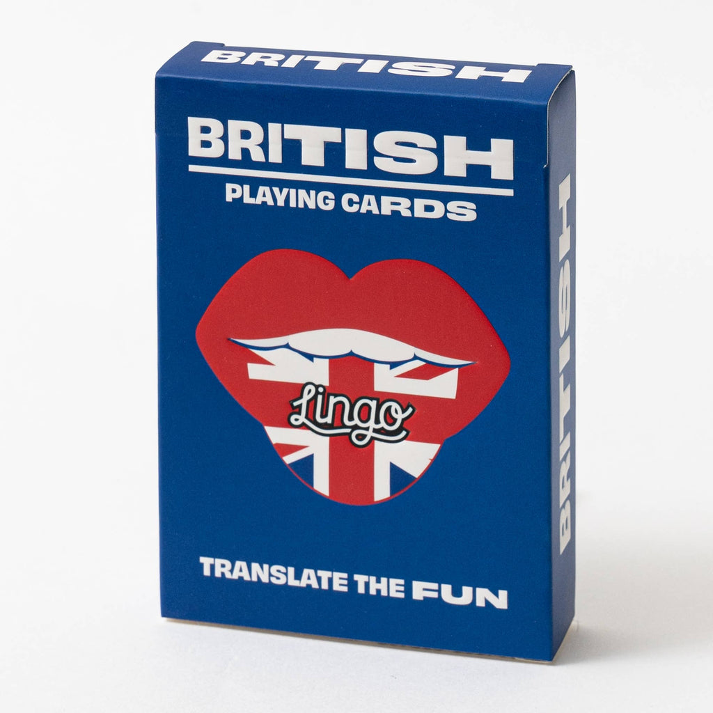 British Slang Travel Playing Cards