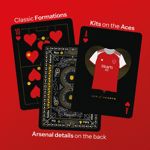 AFC Champions Playing Cards Arsenal 25/26 Limited Edition Boot & Ball