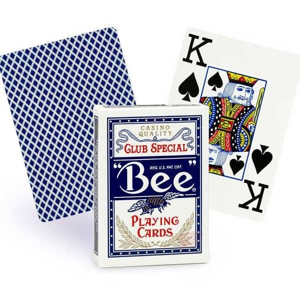 Bee Jumbo Poker Cards (Blue)