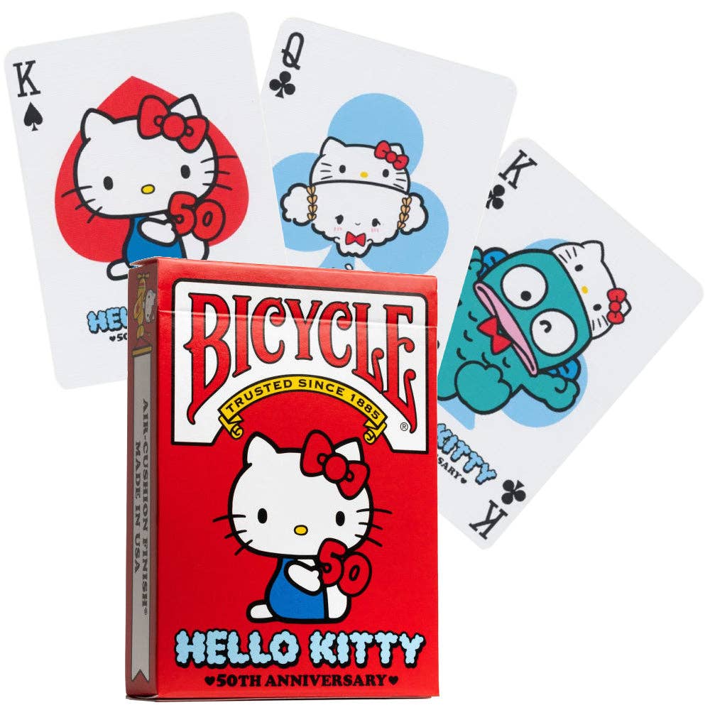 Bicycle Hello Kitty Playing Cards – 50th Anniversary Edition