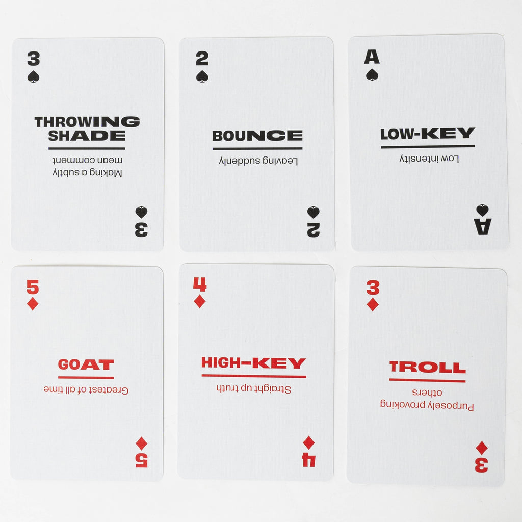 Millennial Slang Playing Cards