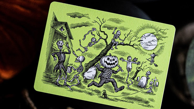 Fulton’s October V4 UV Glow Green Playing Cards
