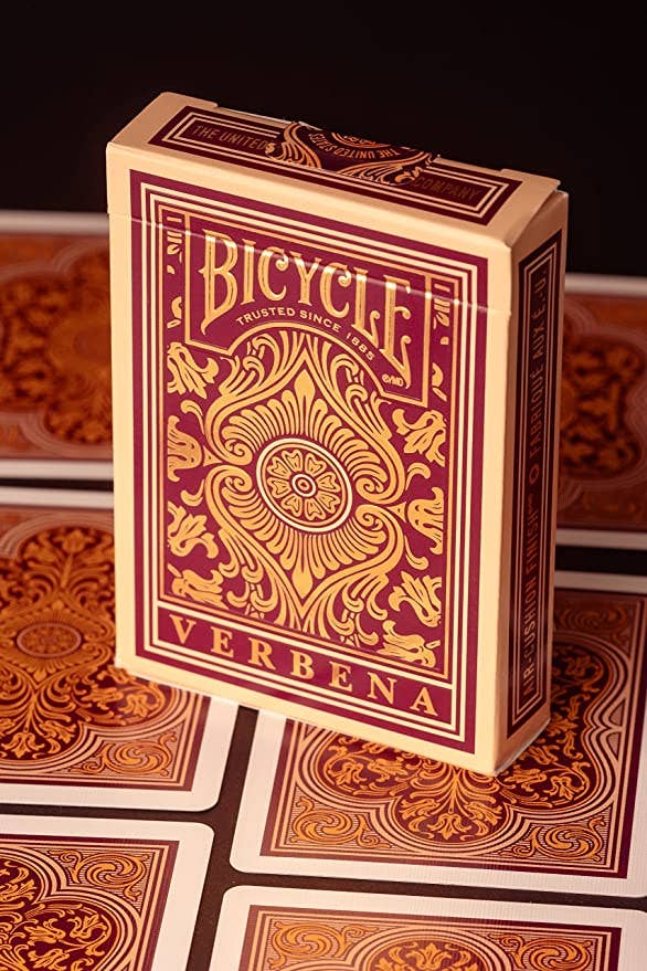 Bicycle Verbena Playing Cards – Gold Foil Botanical Deck