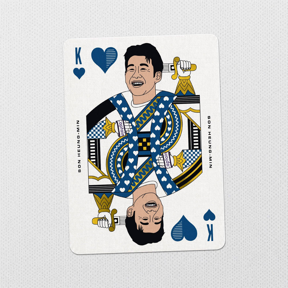 North London Whites Playing Cards – Tottenham Legends Gold Foil by Boot and Ball